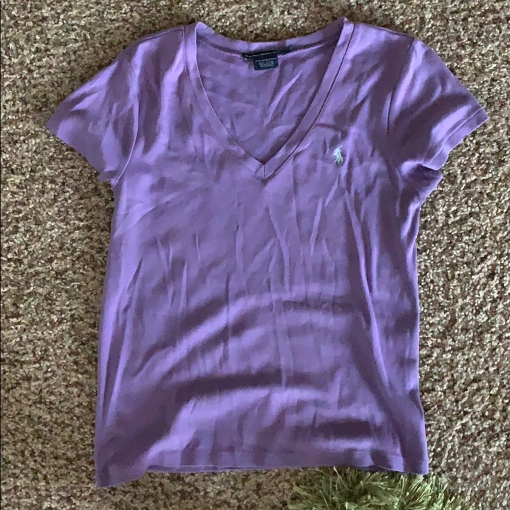 Purple T-shirt summer top